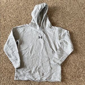 Women’s Medium Under Armour Light Gray Pullover Hoodie